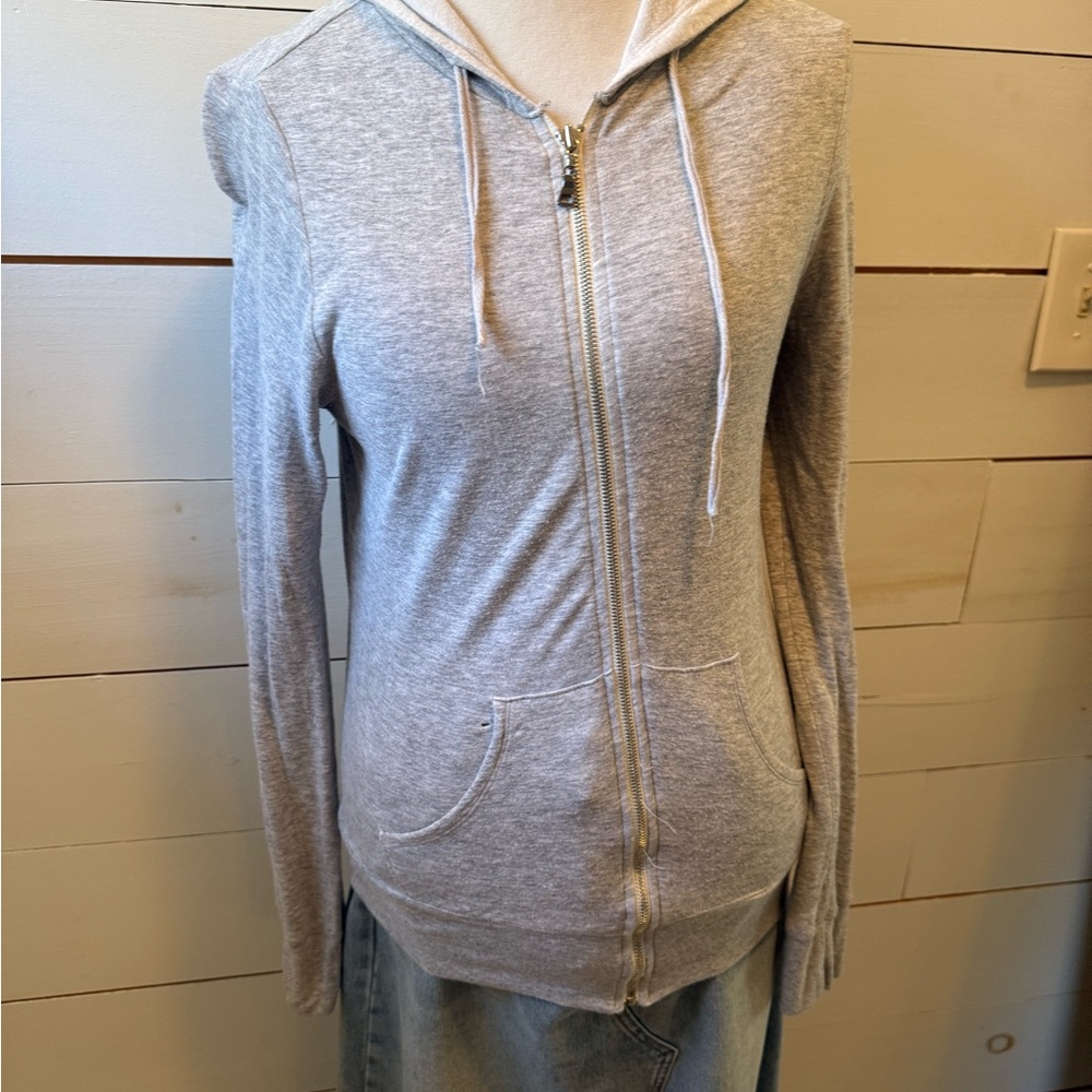 Gray Women's Zip-Up Hoodie so soft